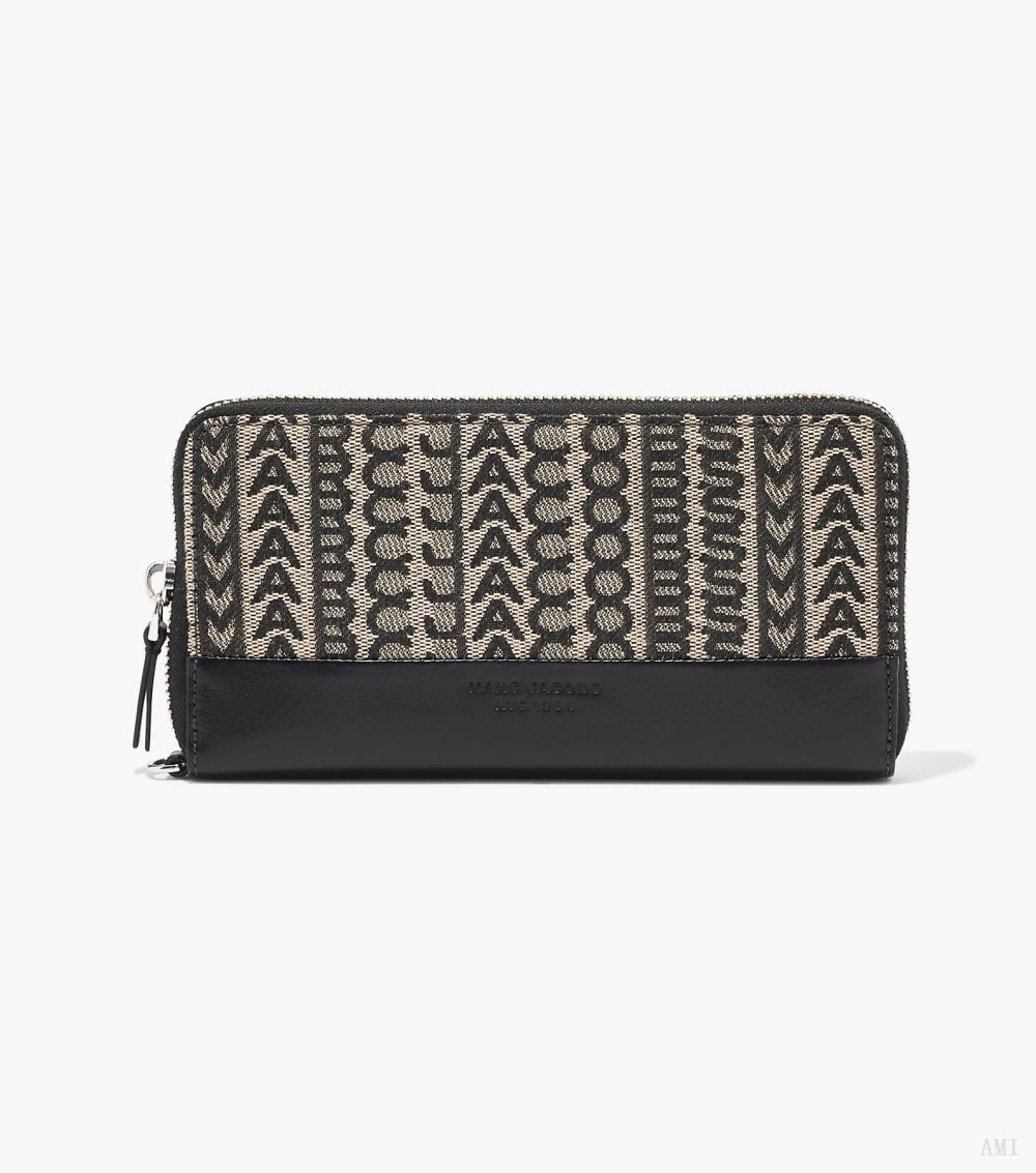 The Monogram Jacquard Continental Wristlet Wallet