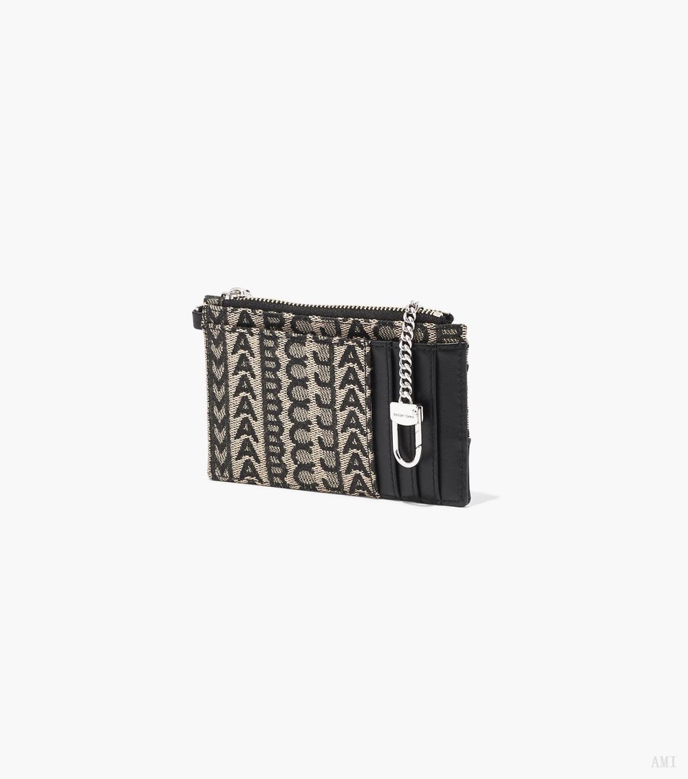 The Monogram Top Zip Wristlet